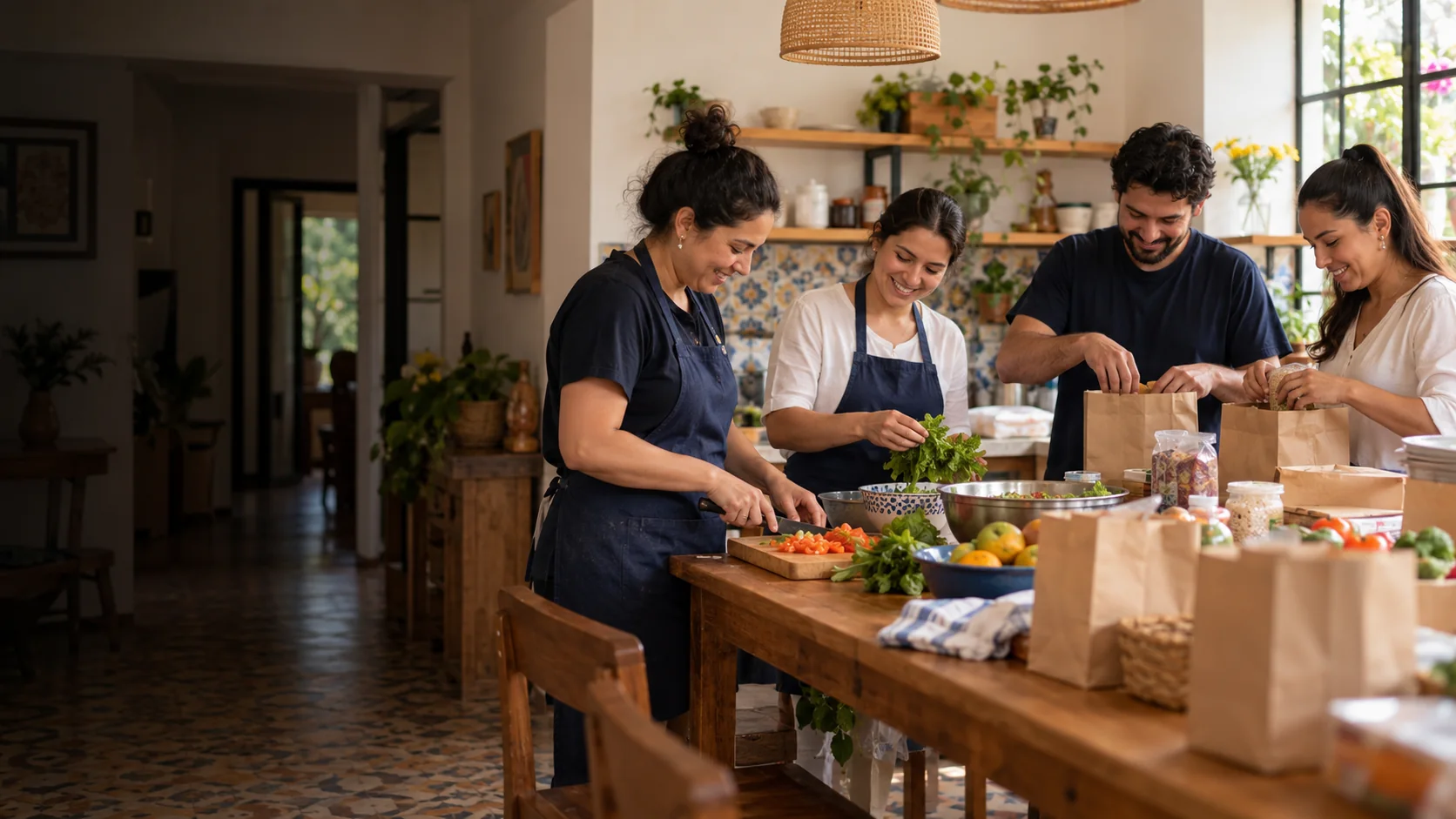 Voluntarios colaboran con la fundación